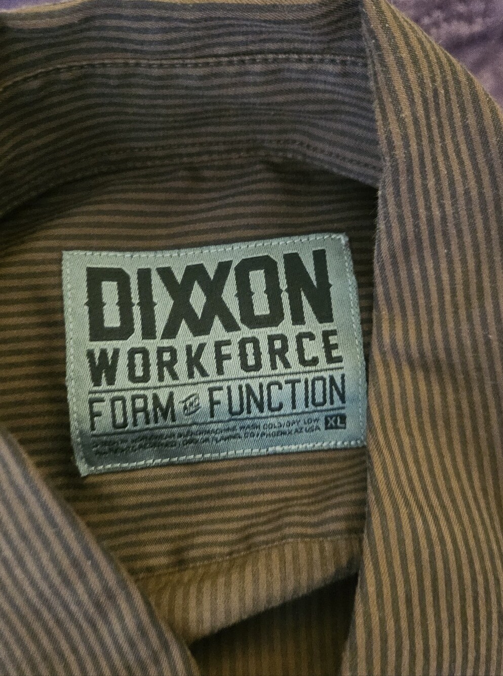 DIXXON Brown and Black Striped Workforce